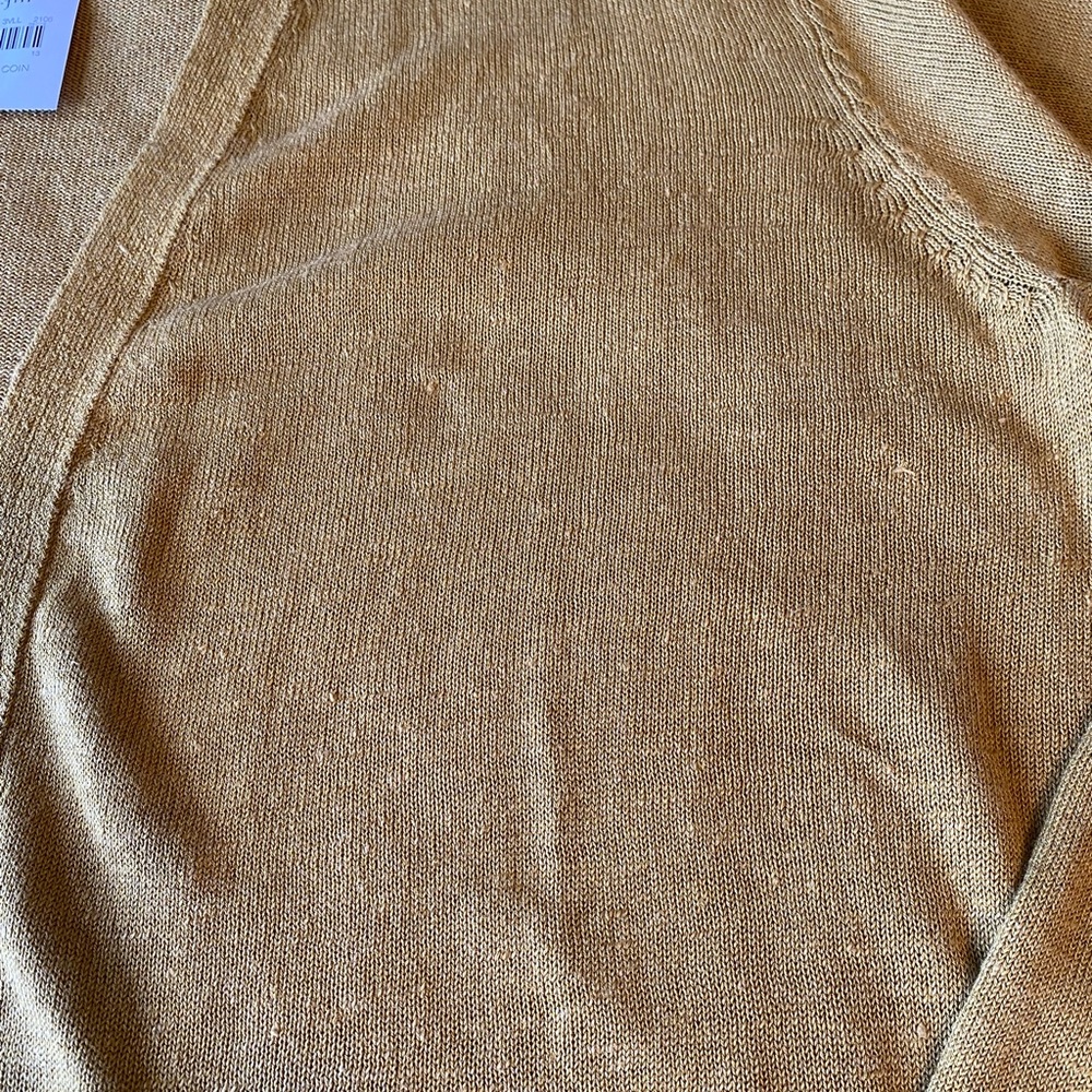 J. Jill Mustard Open Front Cardigan - Picture 6 of 14